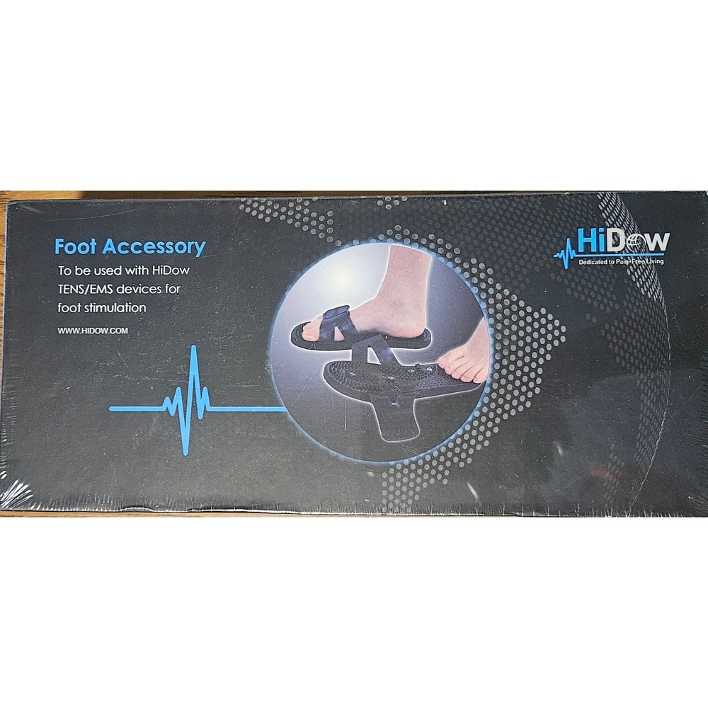 HiDow Foot Accessory TENS EMS Stimulation Electrode Slippers Black Massager PT
